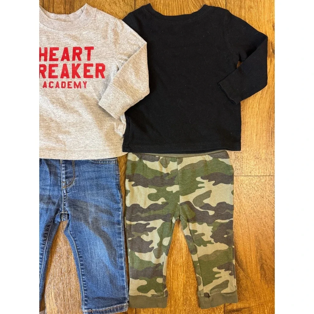 Toddler Baby Boy 12-18 12/18 Months Clothes Shirts Pants Jeans Long Sleeve Heart